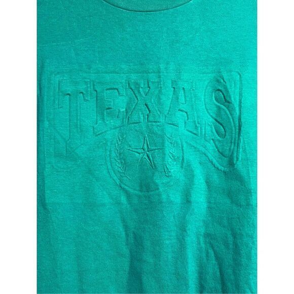 Vintage 90s Texas Embossed Tee - Picture 2 of 6
